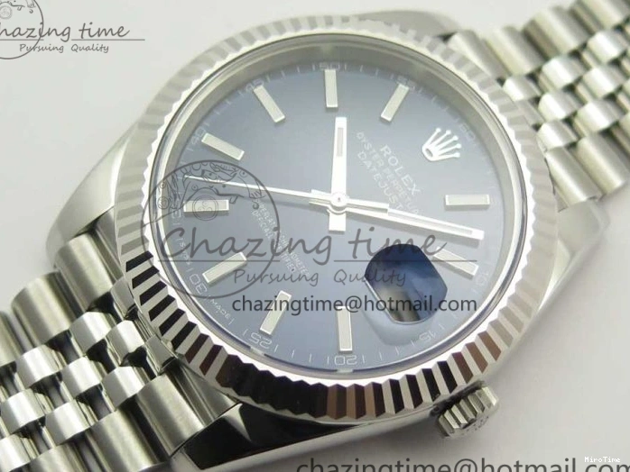 MiroTime 0517 DateJust 41 126334 ARF 1:1 Best Edition 904L Steel Blue Dial on Jubilee Bracelet A WaterResistant 3254